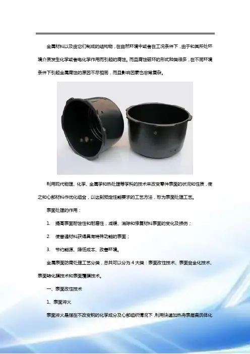 表面防腐加工工艺流程介绍