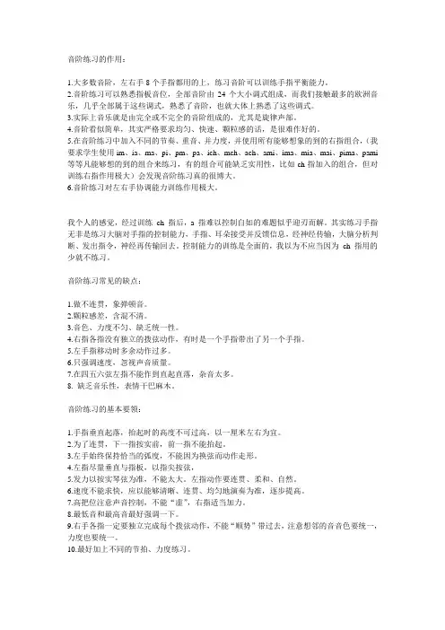 吉他24指法表