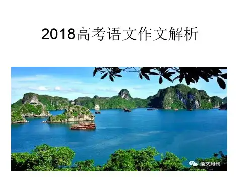 3.(任务驱动型)2018高考作文