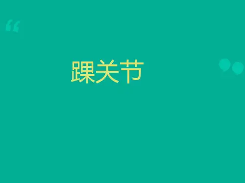 踝关节实用康复课程