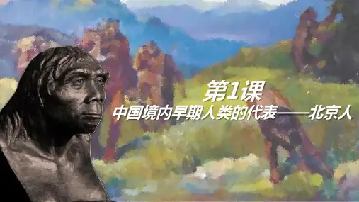 部编版七年级历史上册第1课《中国境内早期人类的代表——北京人》课件