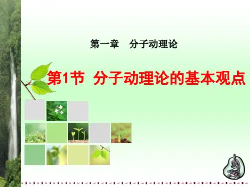 分子动理论的基本观点