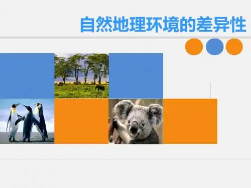 人教版高一地理上  自然环境的整体性和差异性 说课PPT