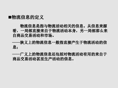 《物流信息系统》幻灯片PPT
