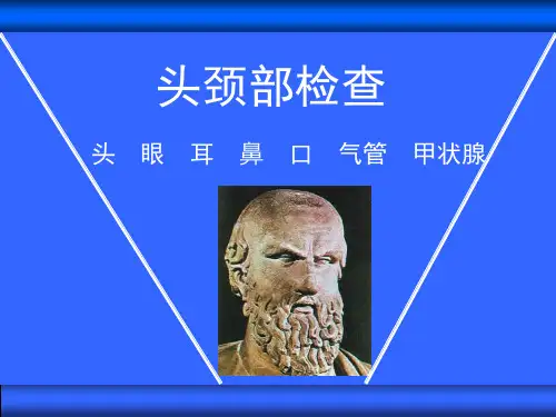 头颈部检查精精品PPT课件