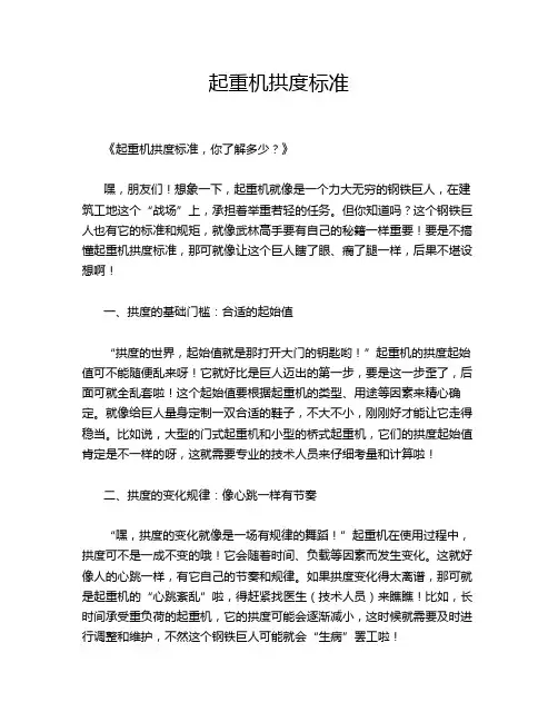 起重机拱度标准