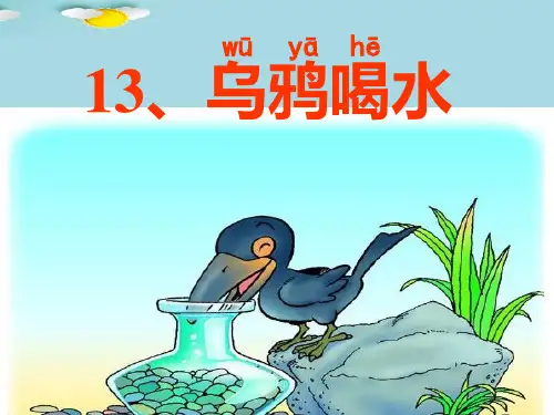 一年级上册语文课件-13 乌鸦喝水-部编版 (共16张PPT)