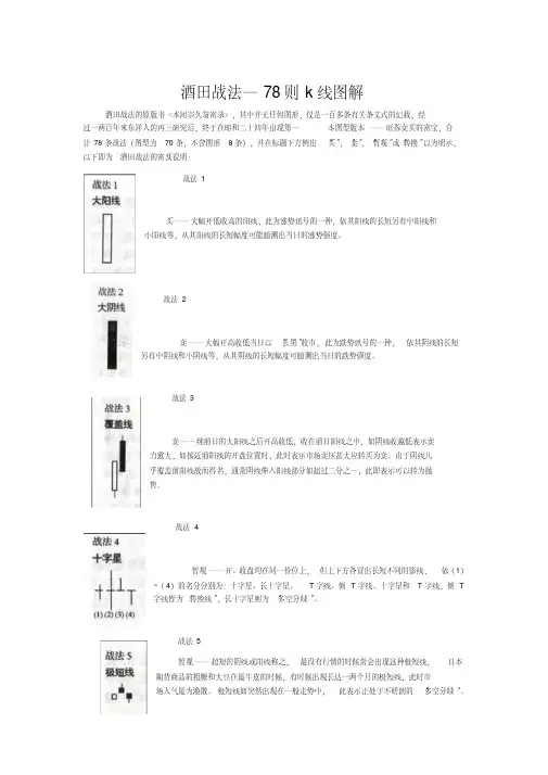 酒田战法----78则K线图解汇总