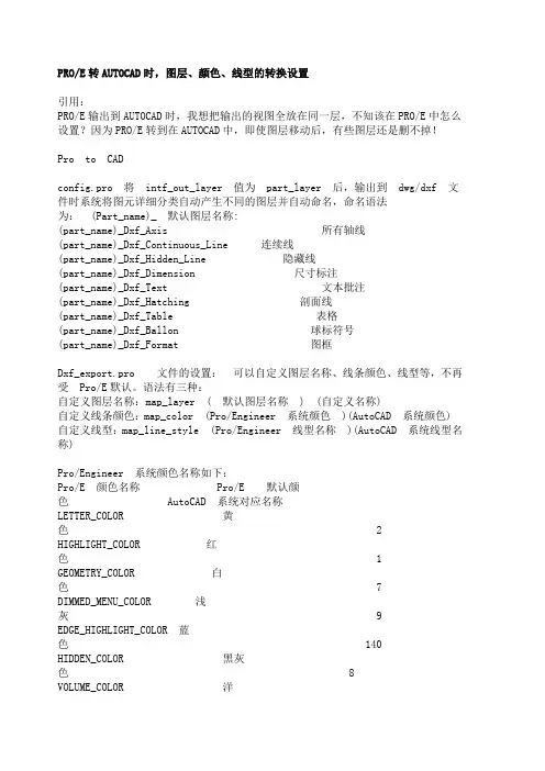 proe图层
