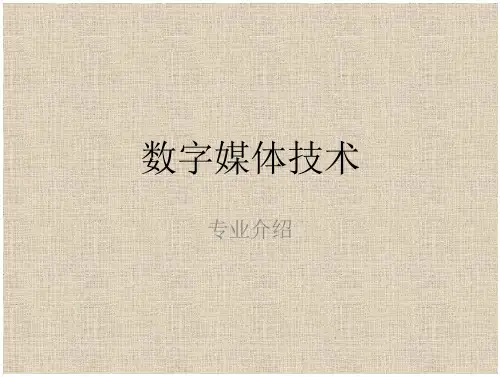 数字媒体技术专业介绍 