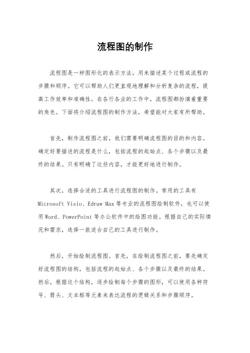 流程图的制作