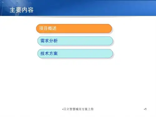 日立智慧城市方案上传课件