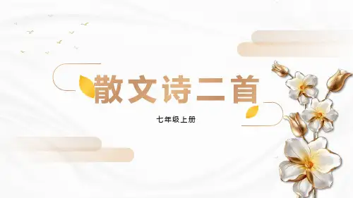 统编版语文七年级上册第7课《散文诗二首》课件(共25张PPT)