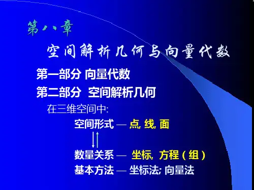 同济高等数学下册第八章知识点精讲