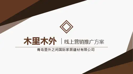 家具线上推广方案(第三版)