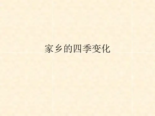 四年级下品德与社会课件家乡的四季变化_未来版1