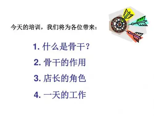 团队骨干培训课件
