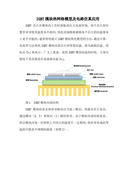 IGBT模块热网络模型及电路仿真应用