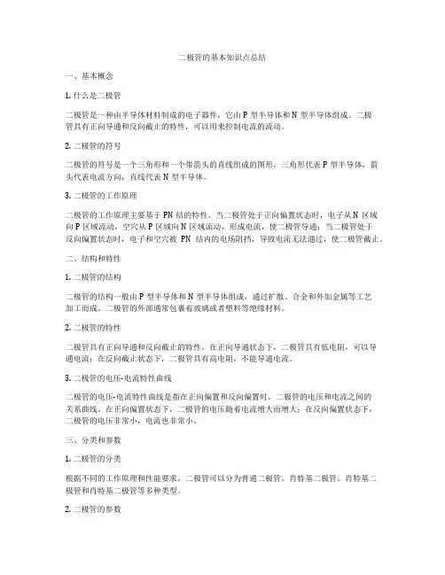 二极管的基本知识点总结