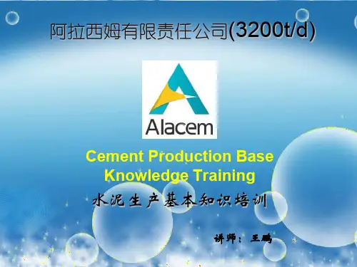 阿拉西姆公司水泥工艺基础知识培训