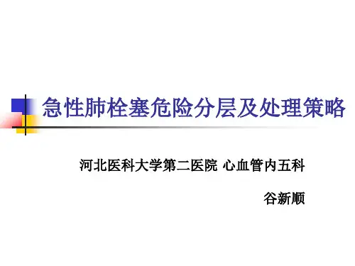 2015年肺栓塞指南