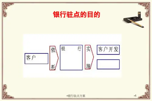银行驻点方案课件