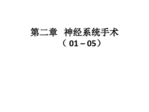 ICD-9第2章：神经系统手术