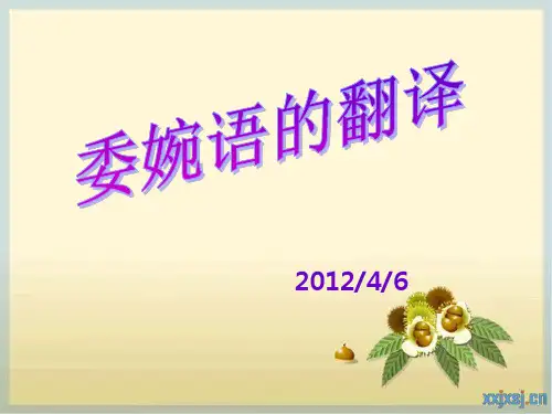 委婉语的翻译