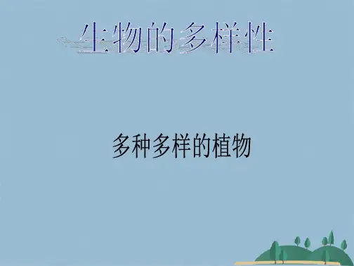 多种多样的植物PPT(共33张PPT)