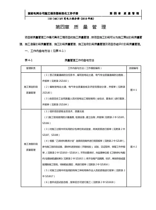 (企业管理手册)国家电网公司施工项目部标准化工作手册k变电