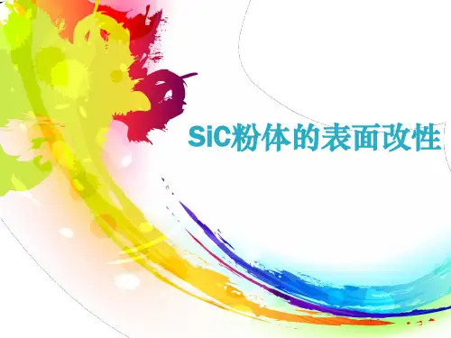 碳化硅粉体的表面改性培训课件：改性方法、合成过程、表征方法