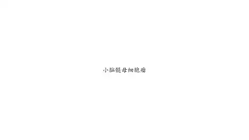 小脑髓母细胞瘤