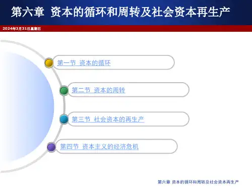 资本的循环和周转及社会资本再生产ppt43页