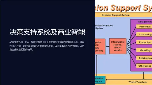 决策支持系统及商业智能