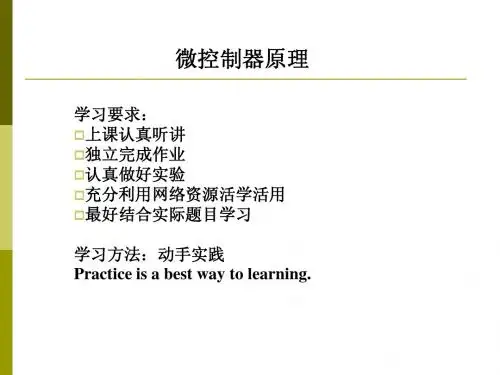 第一章 单片机