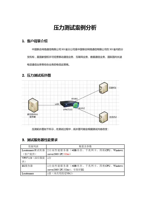 压力测试入门案例分析(Loadrunner使用)