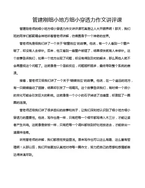 管建刚细小地方细小穿透力作文讲评课