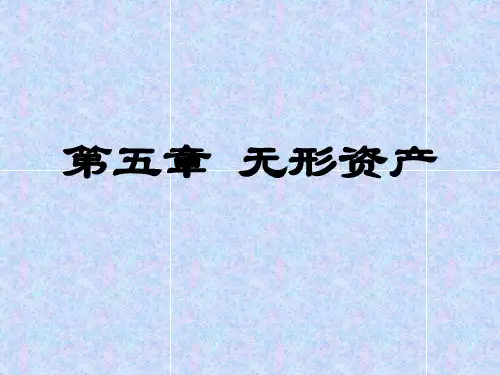 无形资产PPT课件