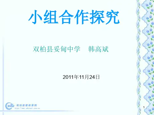 小组合作分工与评价ppt课件