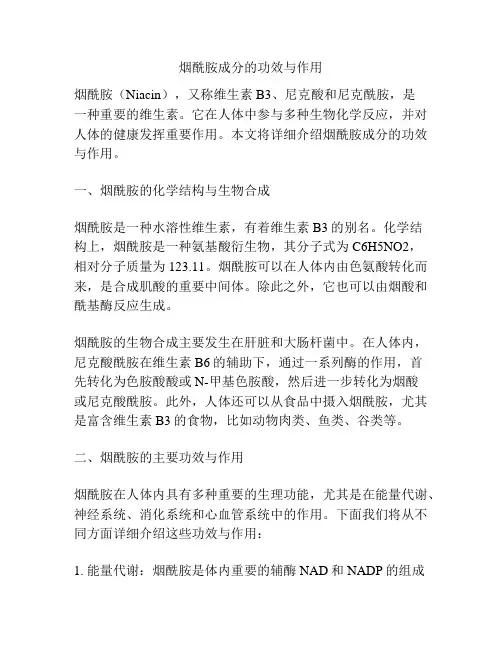 烟酰胺成分的功效与作用