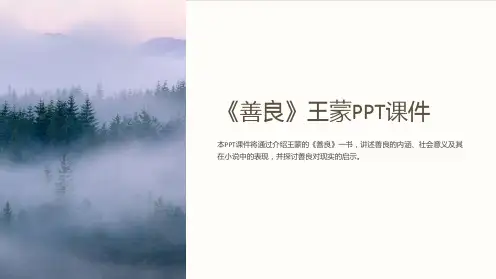 《善良》王蒙课件
