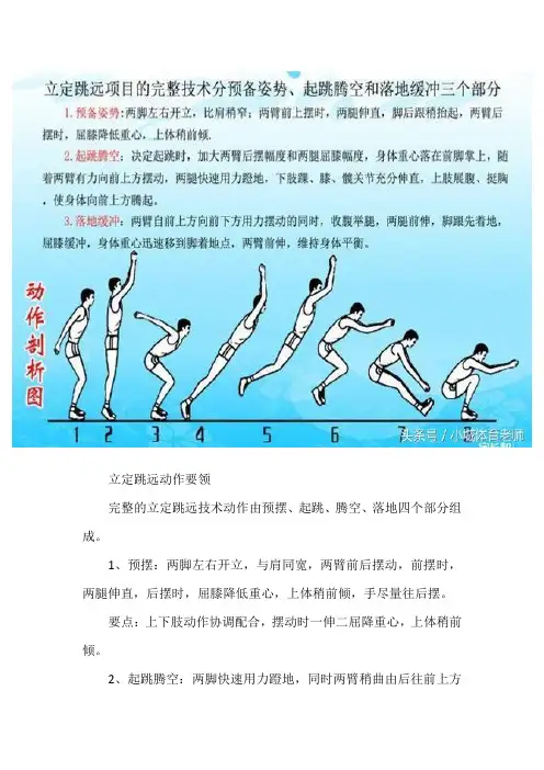 立定跳远动作要领