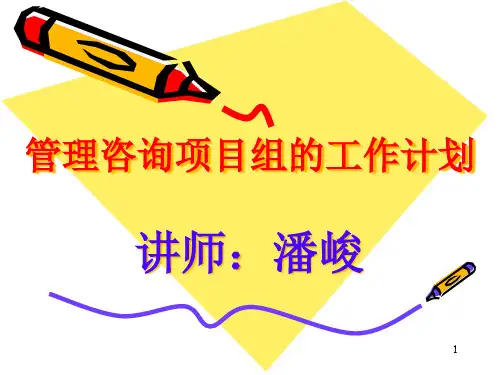管理咨询项目组的工作计划.pptx