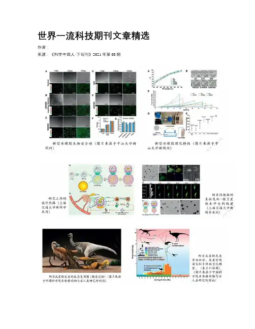 世界一流科技期刊文章精选