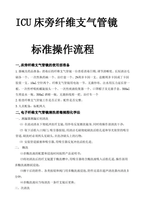 ICU床旁纤维支气管镜操作流程