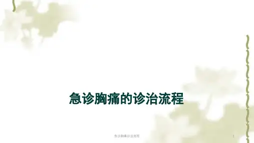 急诊胸痛诊治流程ppt课件