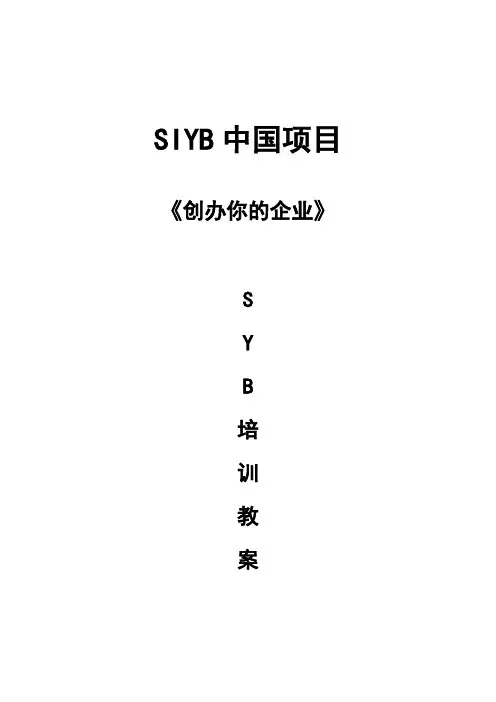 syb教案