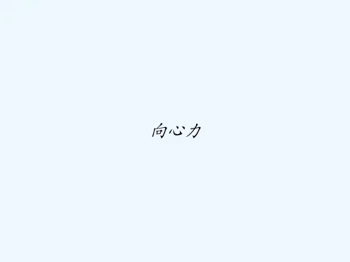 向心力-PPT