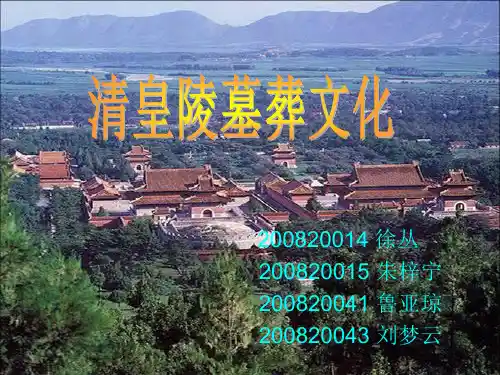 清朝墓葬文化
