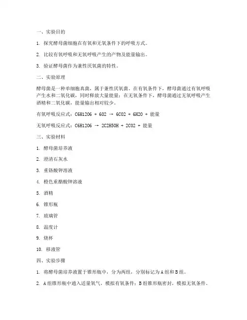 呼吸方式探究实验报告